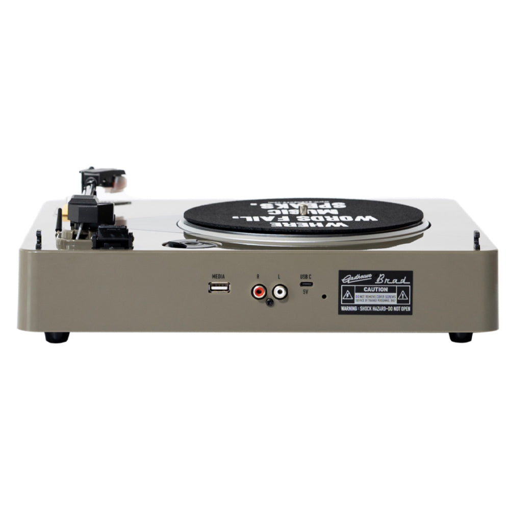 Gadhouse Brad MKII Record Player - Grey + Bundled Majority D40X Bluetooth Speakers*-Gadhouse-Mood