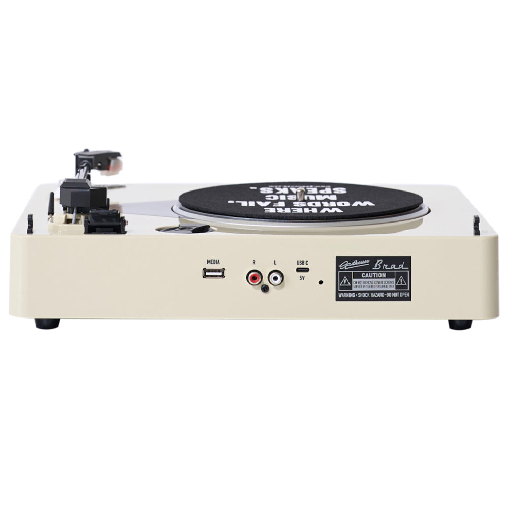 Gadhouse Brad MKII Record Player - Ivory + Entertainment Stand Bundle - Black*-Gadhouse-Mood