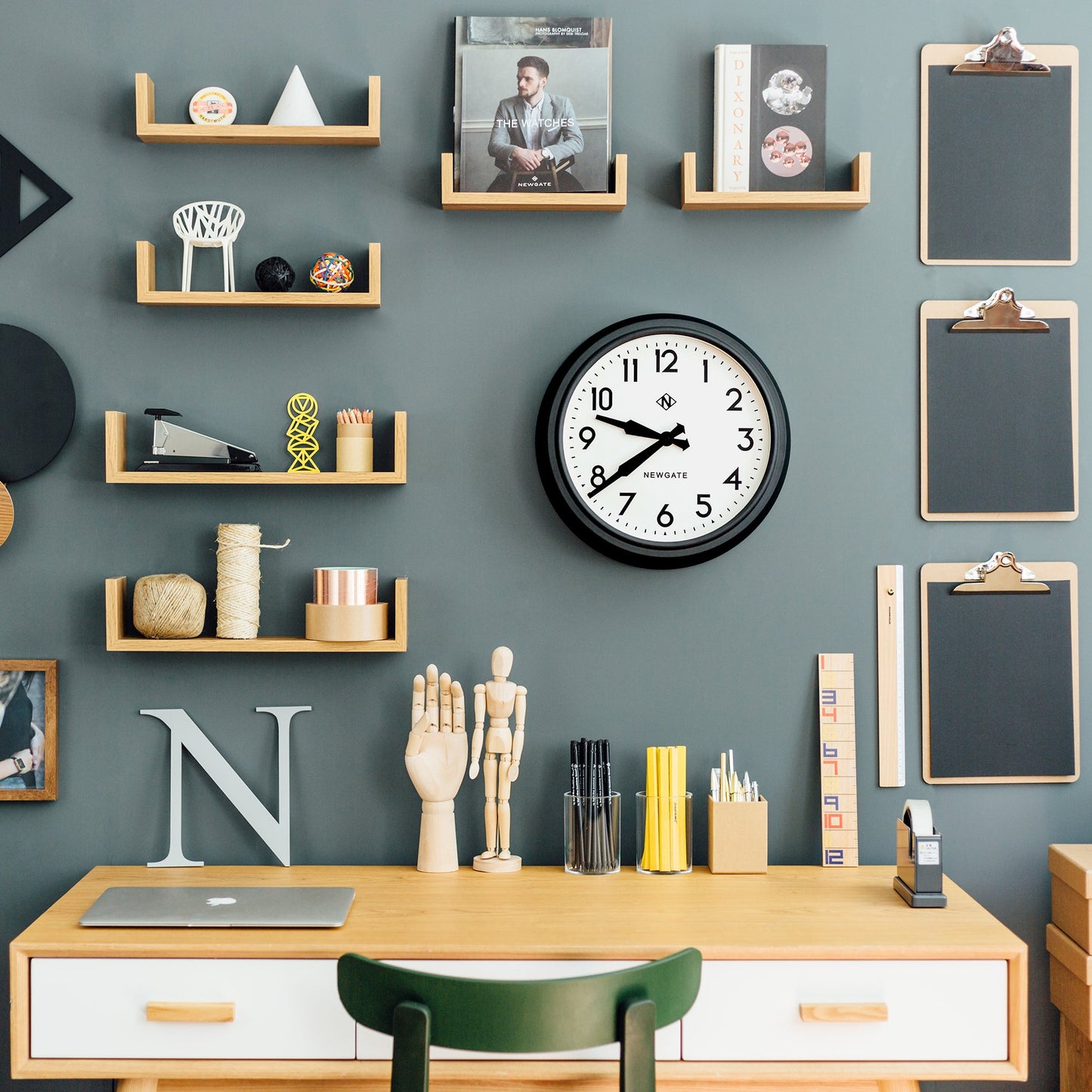 Newgate 50S Electric Clock Black-Newgate-Mood