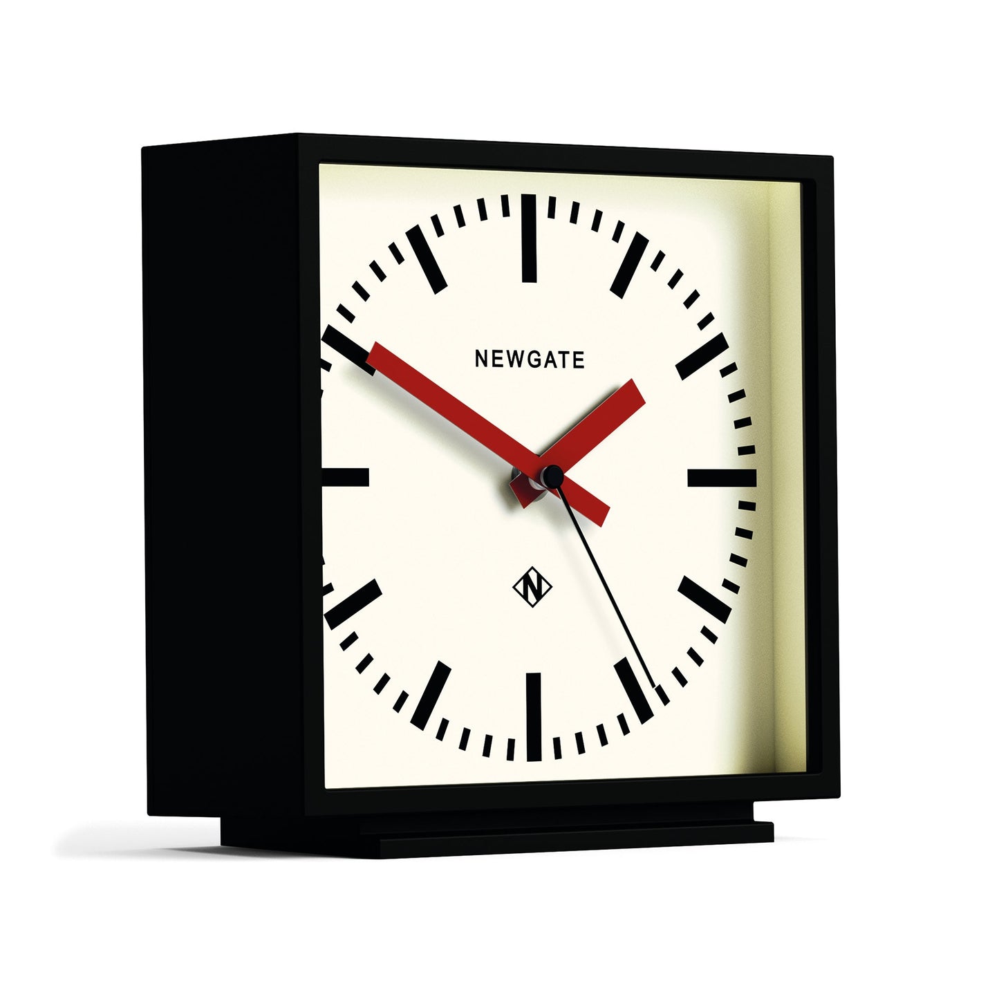 Newgate Amp Mantel Clock Black With Red Hands-Newgate-Mood