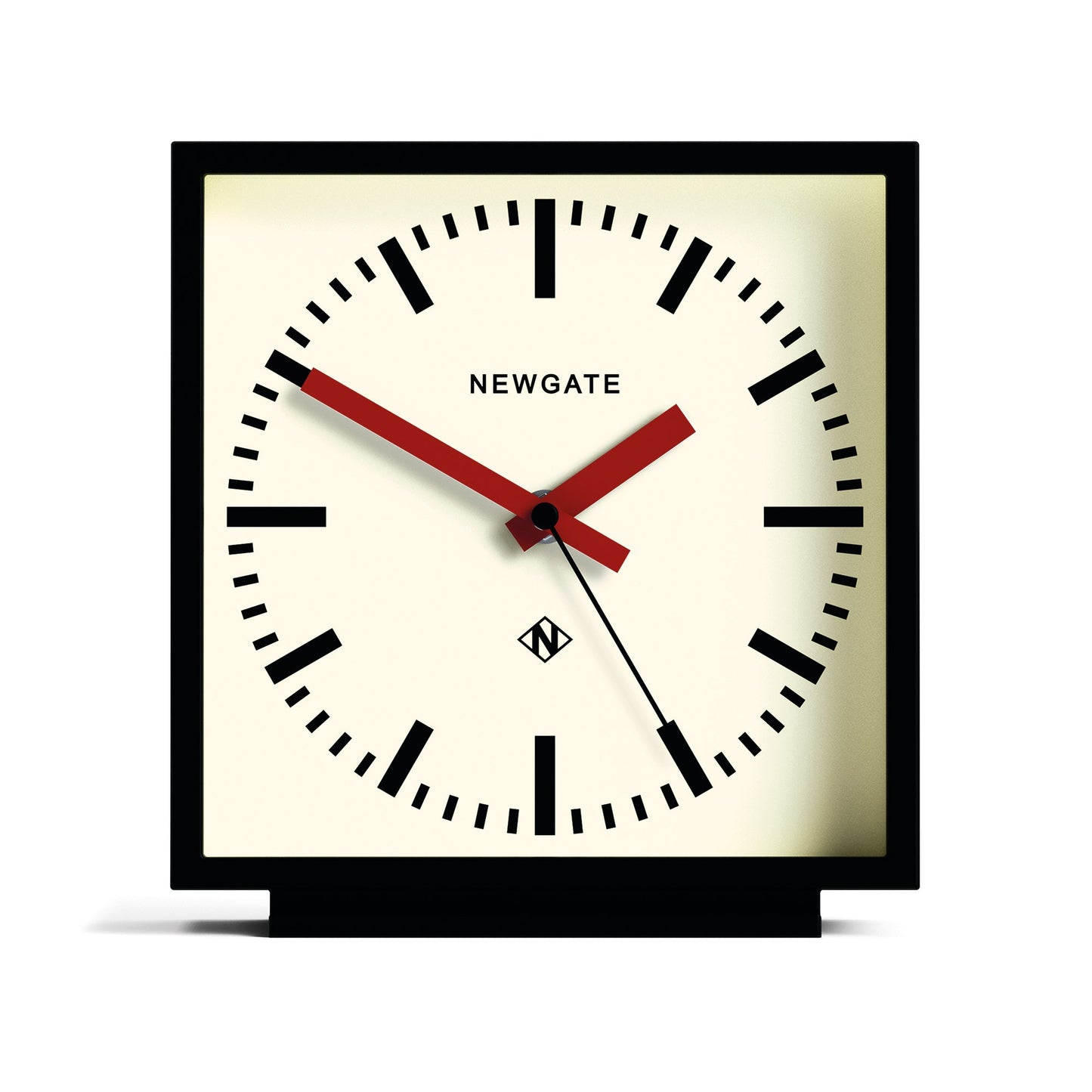 Newgate Amp Mantel Clock Black With Red Hands-Newgate-Mood