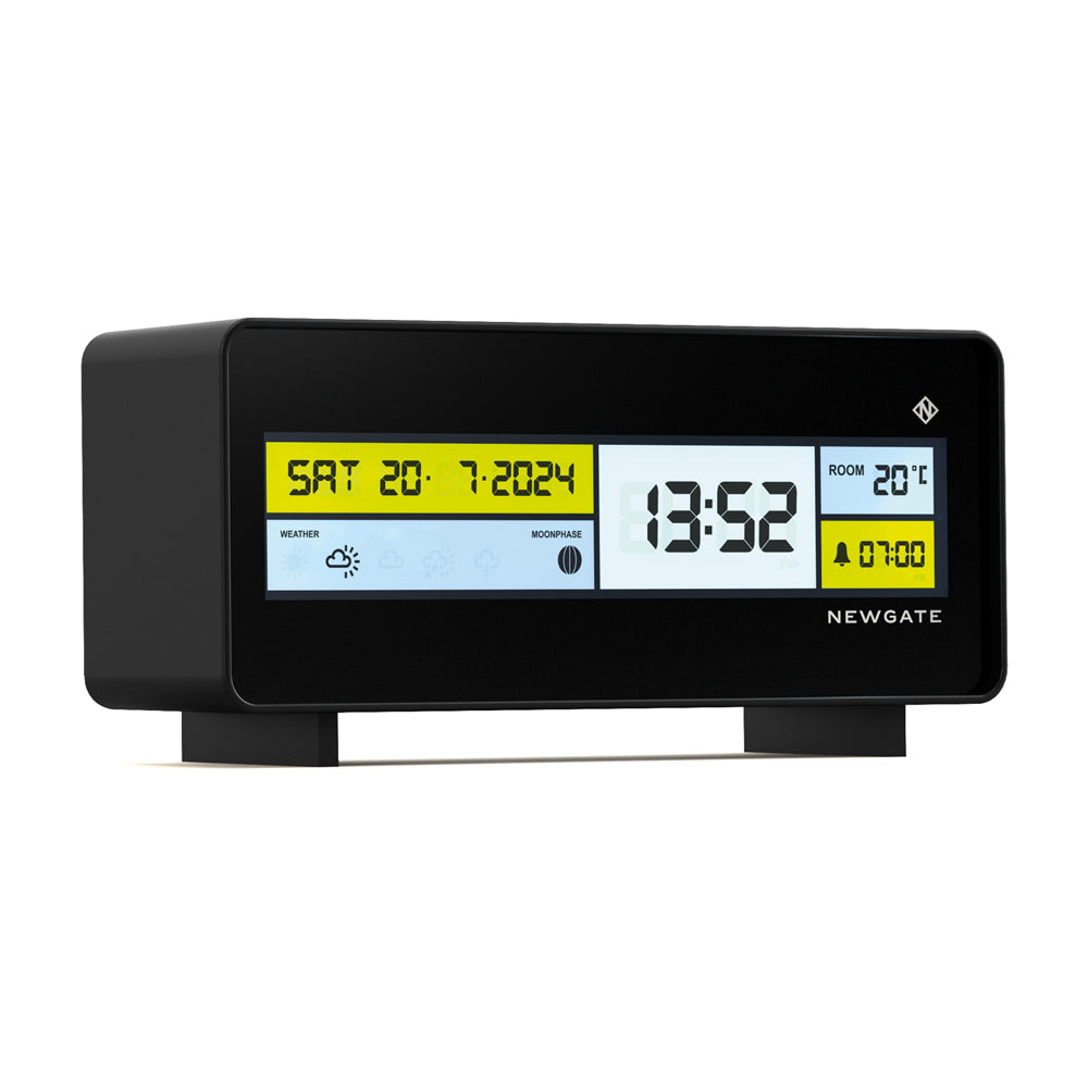 Newgate Futurama Lcd Alarm Clock Black Case Black Lens-Newgate-Mood