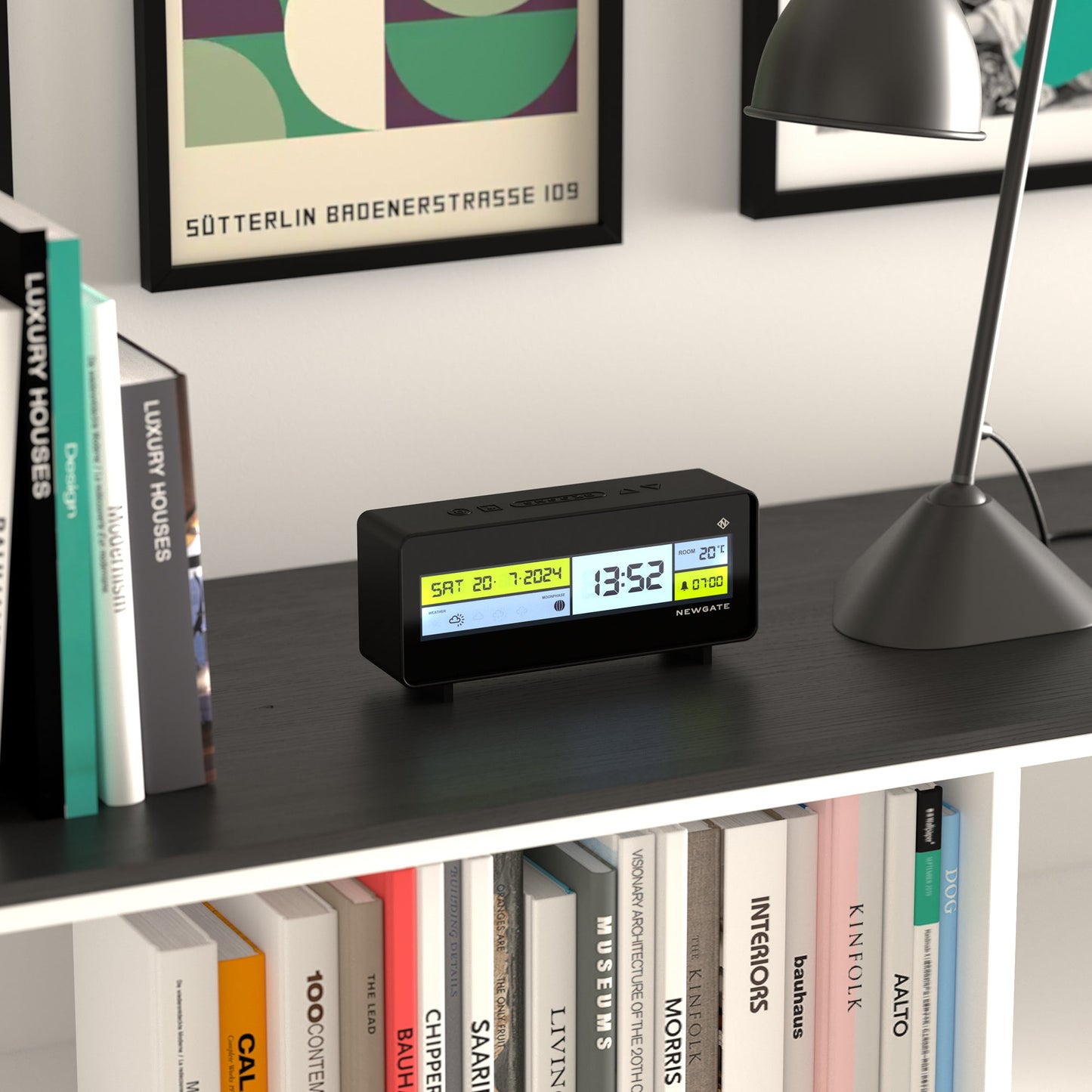 Newgate Futurama Lcd Alarm Clock Black Case Black Lens-Newgate-Mood