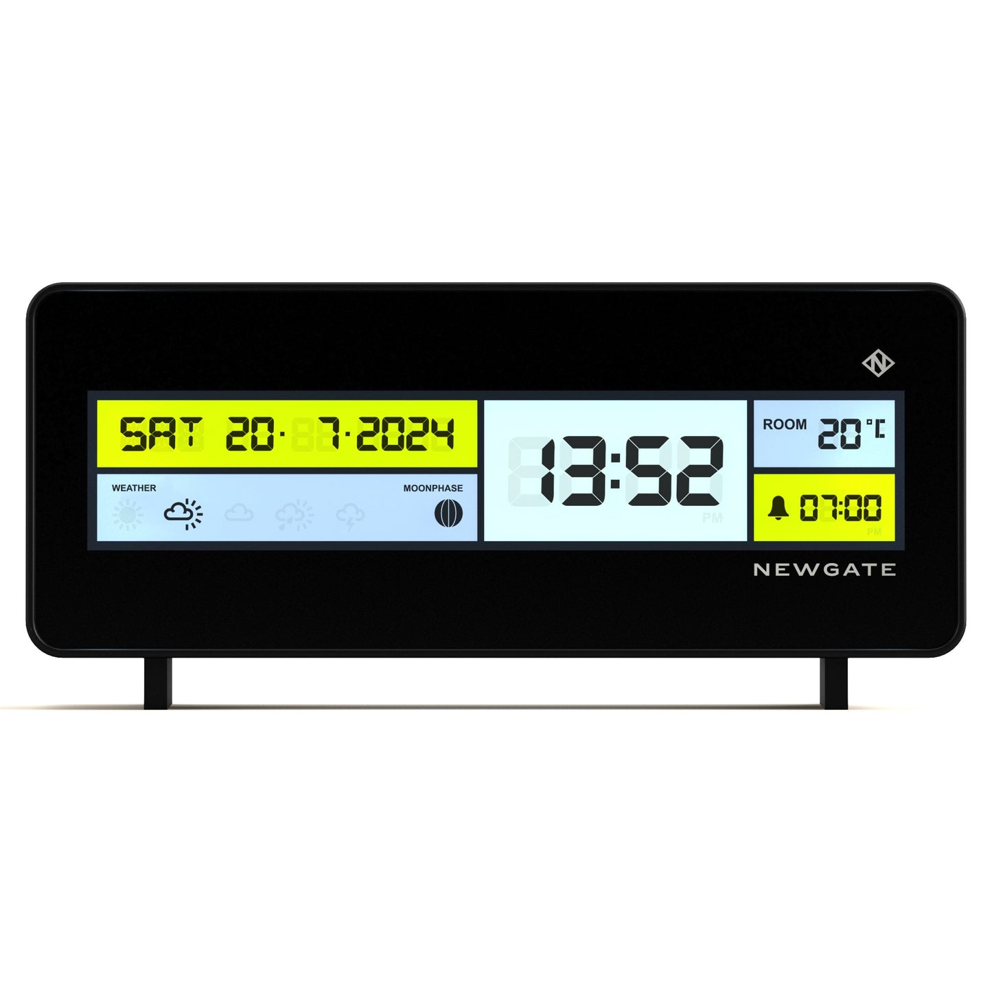 Newgate Futurama Lcd Alarm Clock Black Case Black Lens-Newgate-Mood