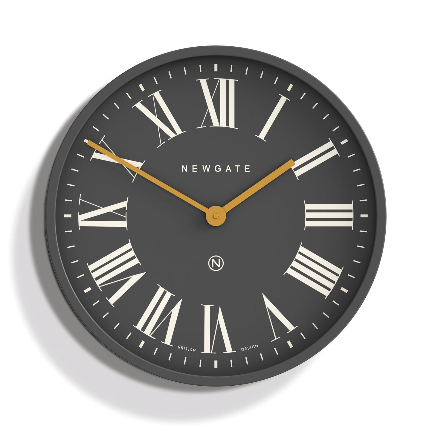 Newgate Mr Butler Wall Clock Moonstone Grey Reverse Dial-Newgate-Mood