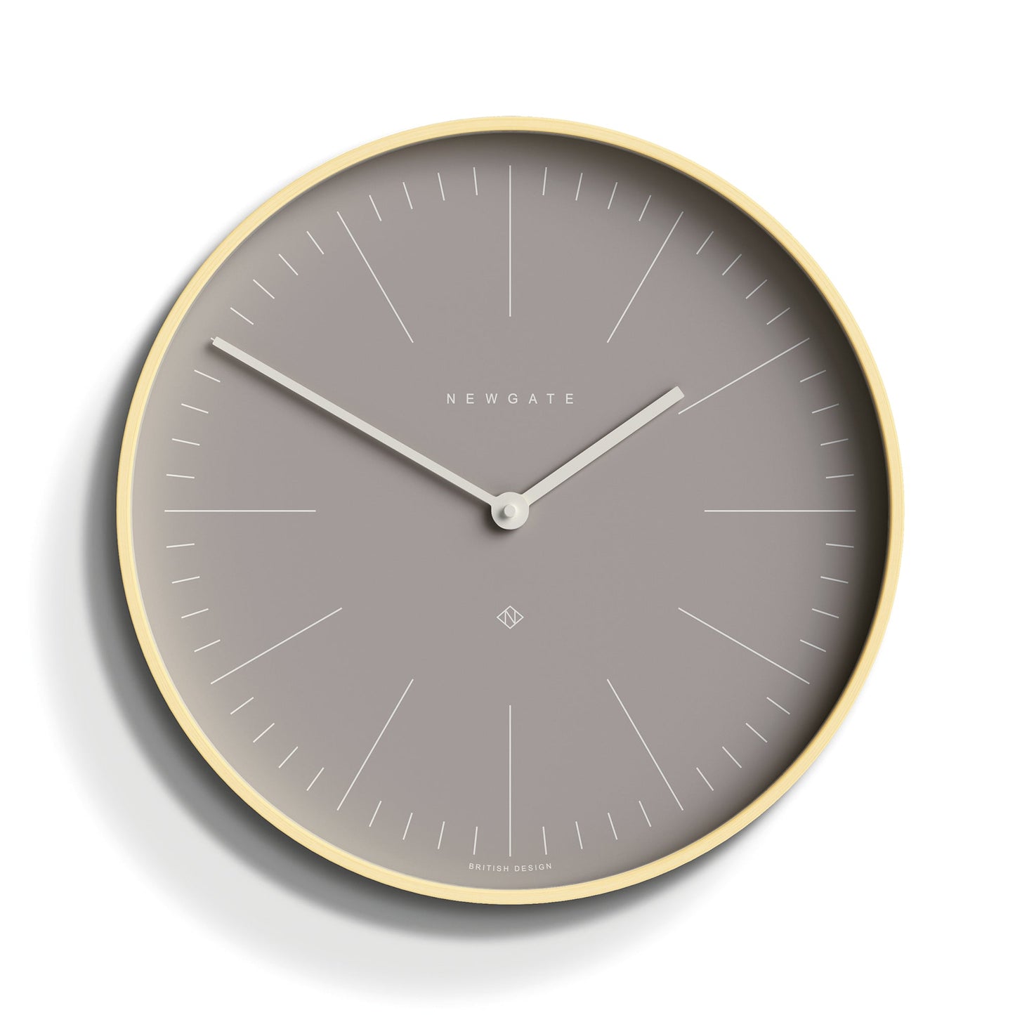 Newgate Mr Clarke Clock Pale Wood Clay Grey Dial-Newgate-Mood