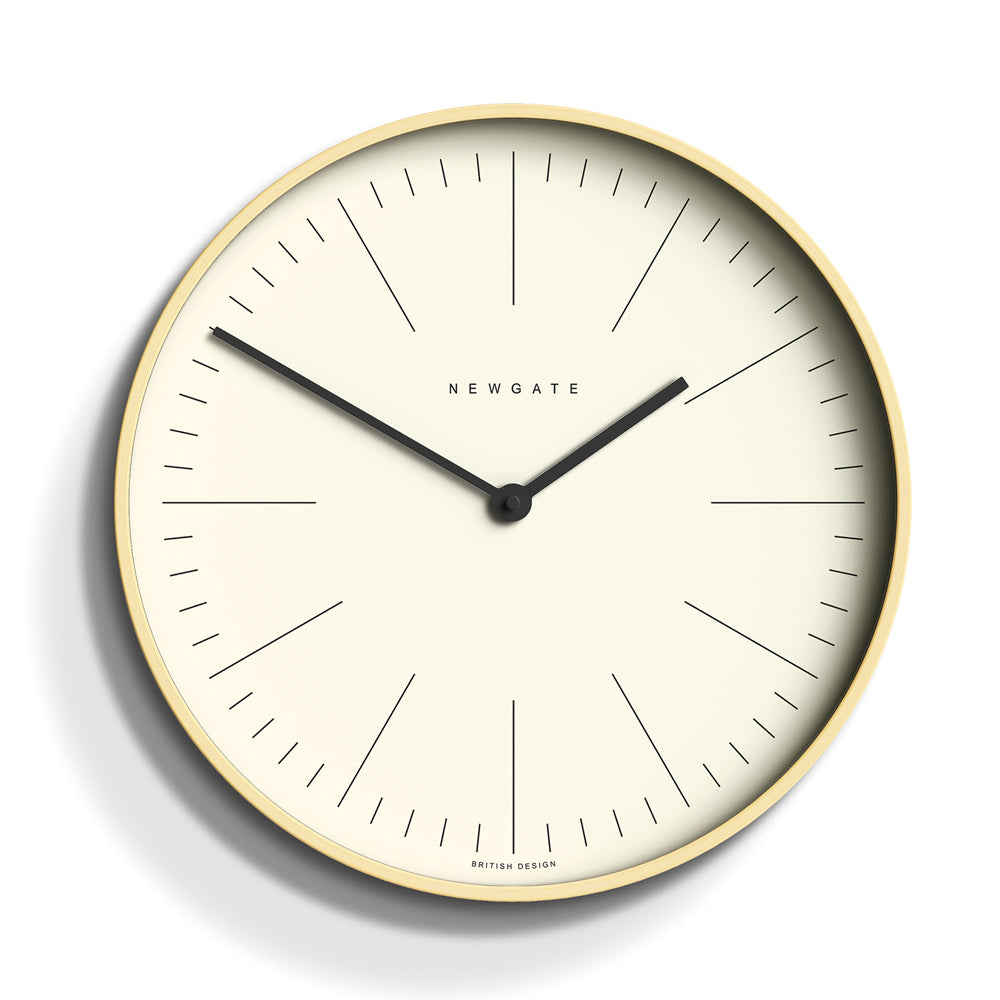 Newgate Mr Clarke Clock Pale Wood Marker Dial 40-Newgate-Mood