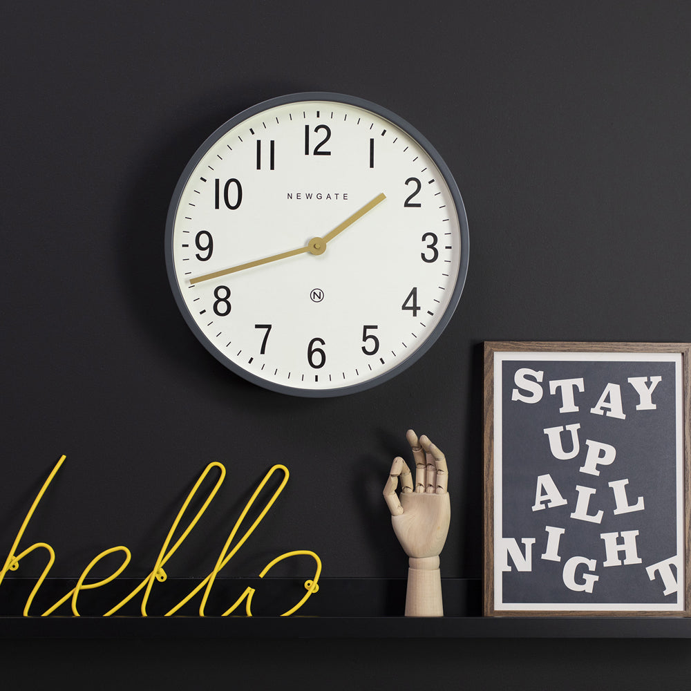 Newgate Mr Edwards Clock Matte Blizzard Grey-Newgate-Mood