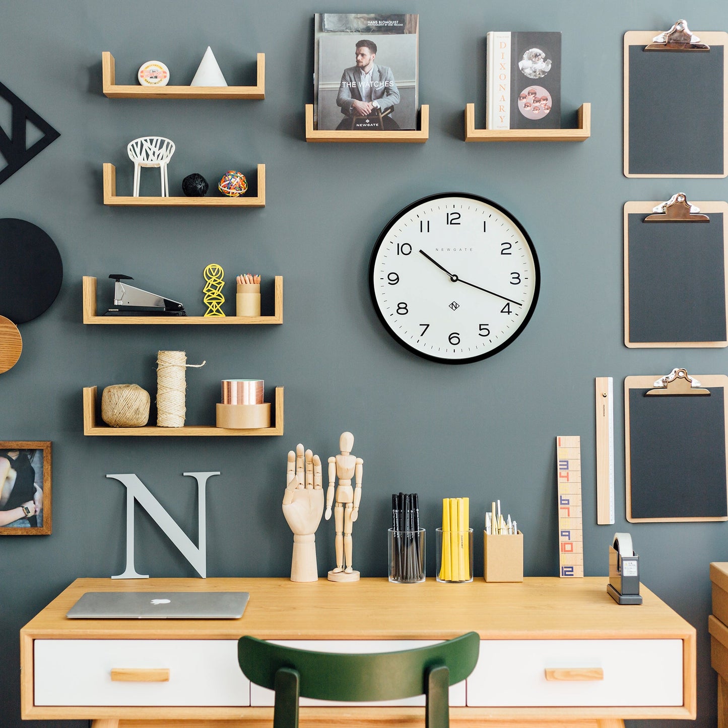 Newgate Number Three Echo Clock Silicone Black-Newgate-Mood