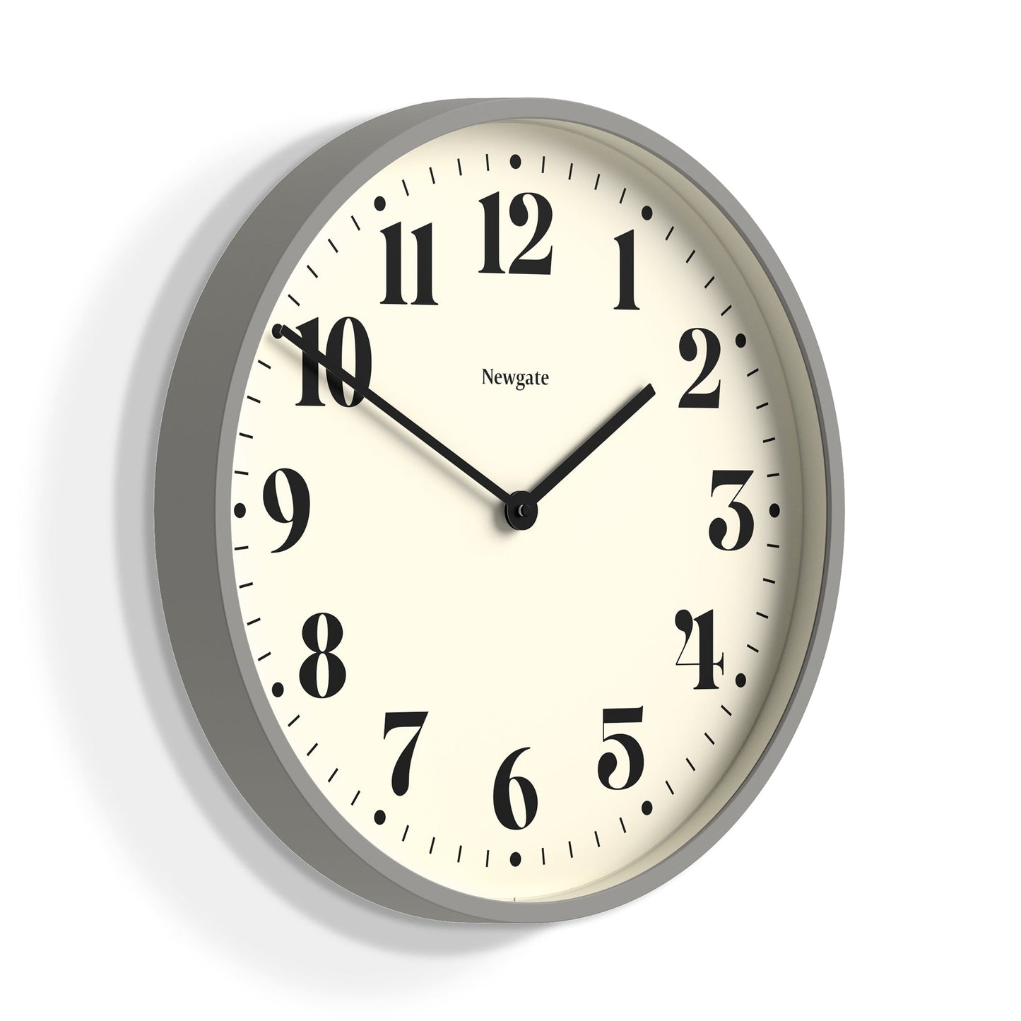 Newgate Number Two Wall Clock Matte Posh Grey-Newgate-Mood