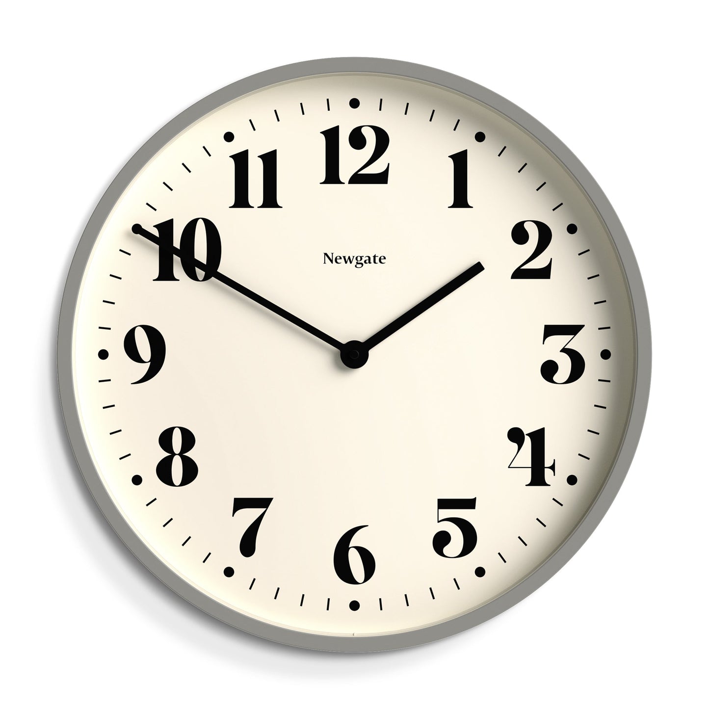 Newgate Number Two Wall Clock Matte Posh Grey-Newgate-Mood