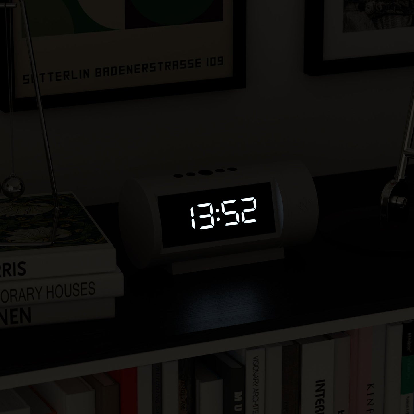 Newgate Pil Led Alarm Clock White-Newgate-Mood