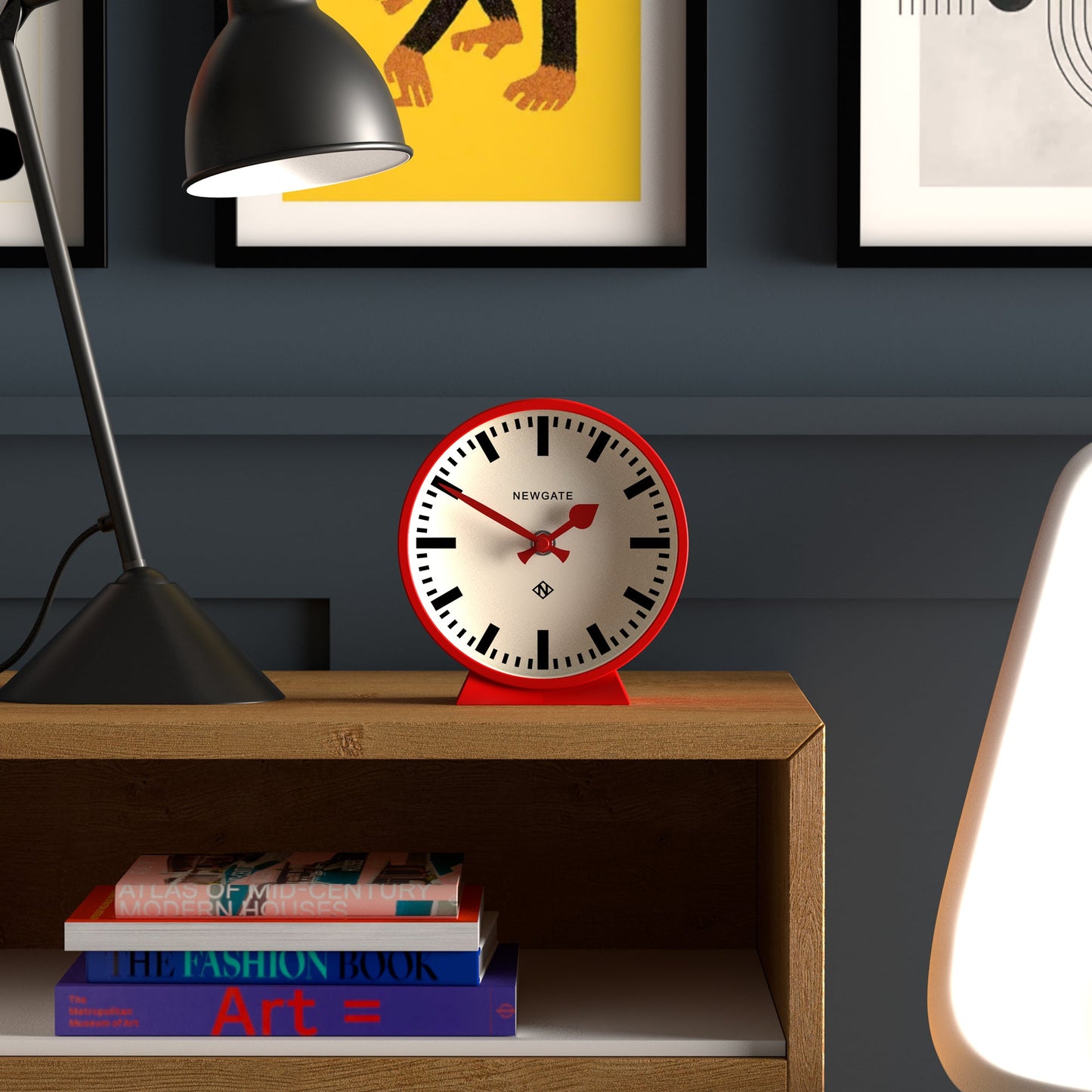 Newgate Railway Mantel Clock Fire Engine Red*-Newgate-Mood