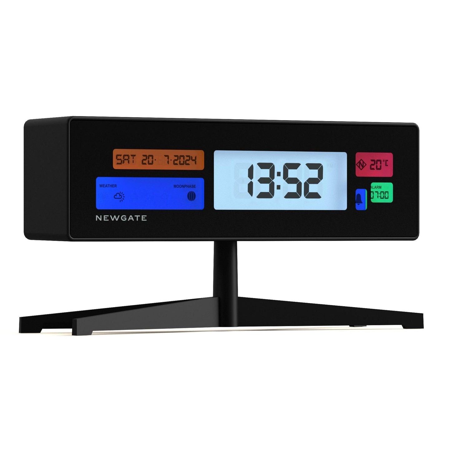 Newgate Supergenius Lcd Alarm Clock Matte Black*-Newgate-Mood