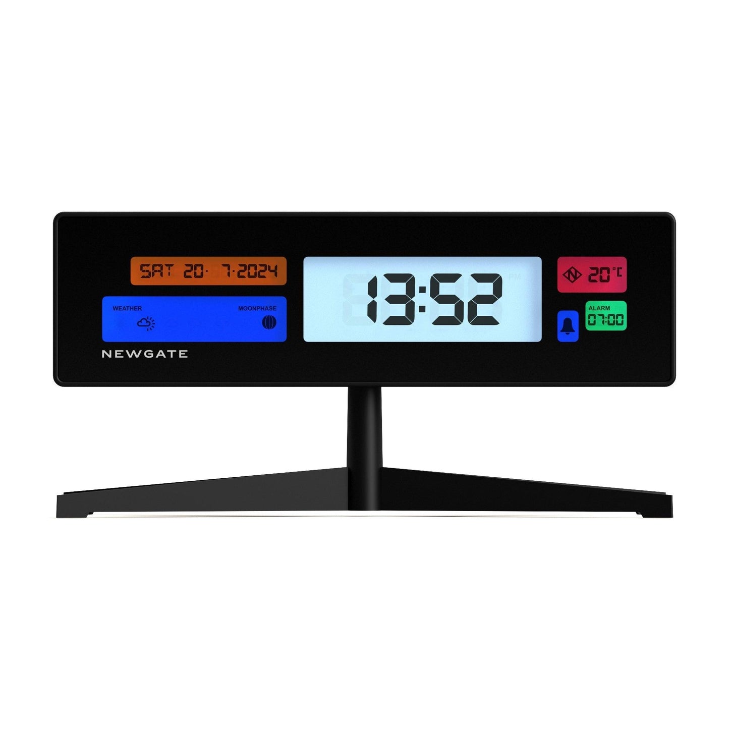Newgate Supergenius Lcd Alarm Clock Matte Black*-Newgate-Mood