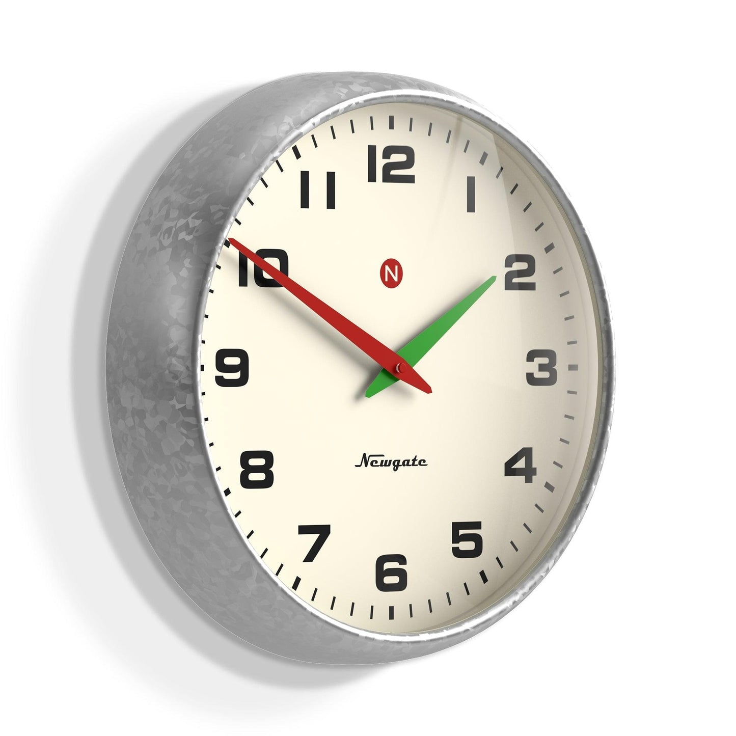 Newgate Superstore Wall Clock Alpha Dial Galvanised-Newgate-Mood