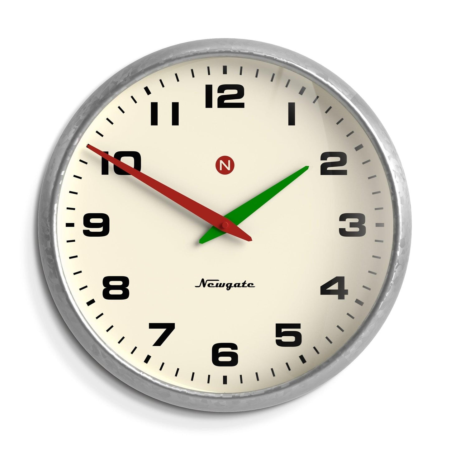 Newgate Superstore Wall Clock Alpha Dial Galvanised-Newgate-Mood