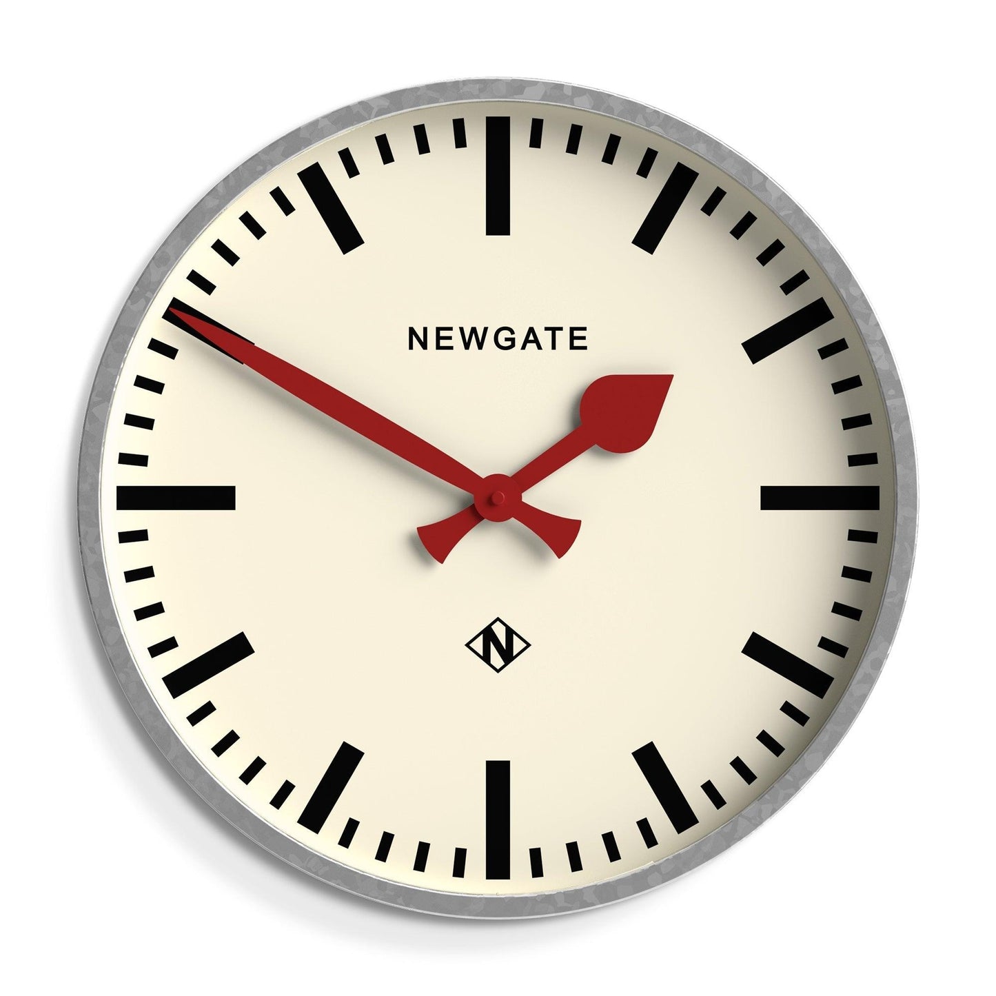 Newgate Universal Wall Clock Railway Dial Galvanised-Newgate-Mood