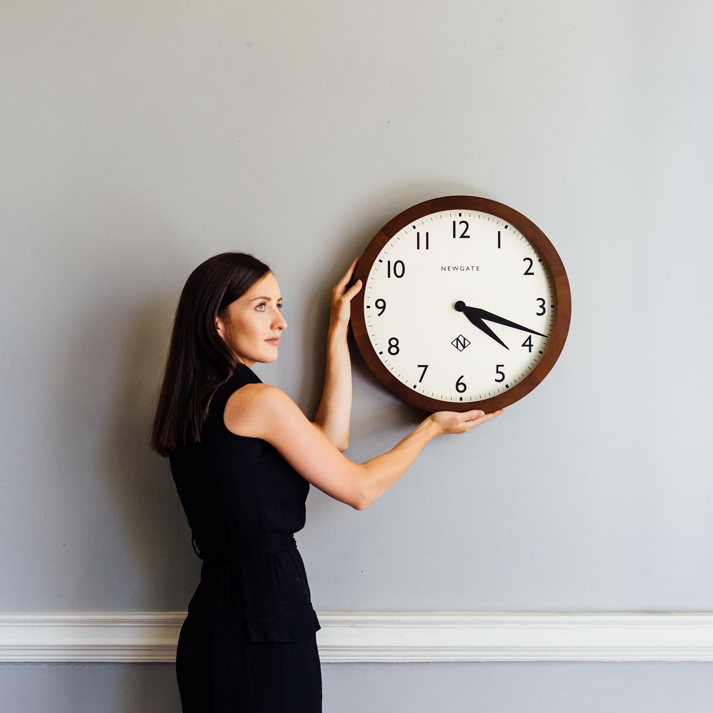 Newgate Wimbledon Clock Solid Wood-Newgate-Mood