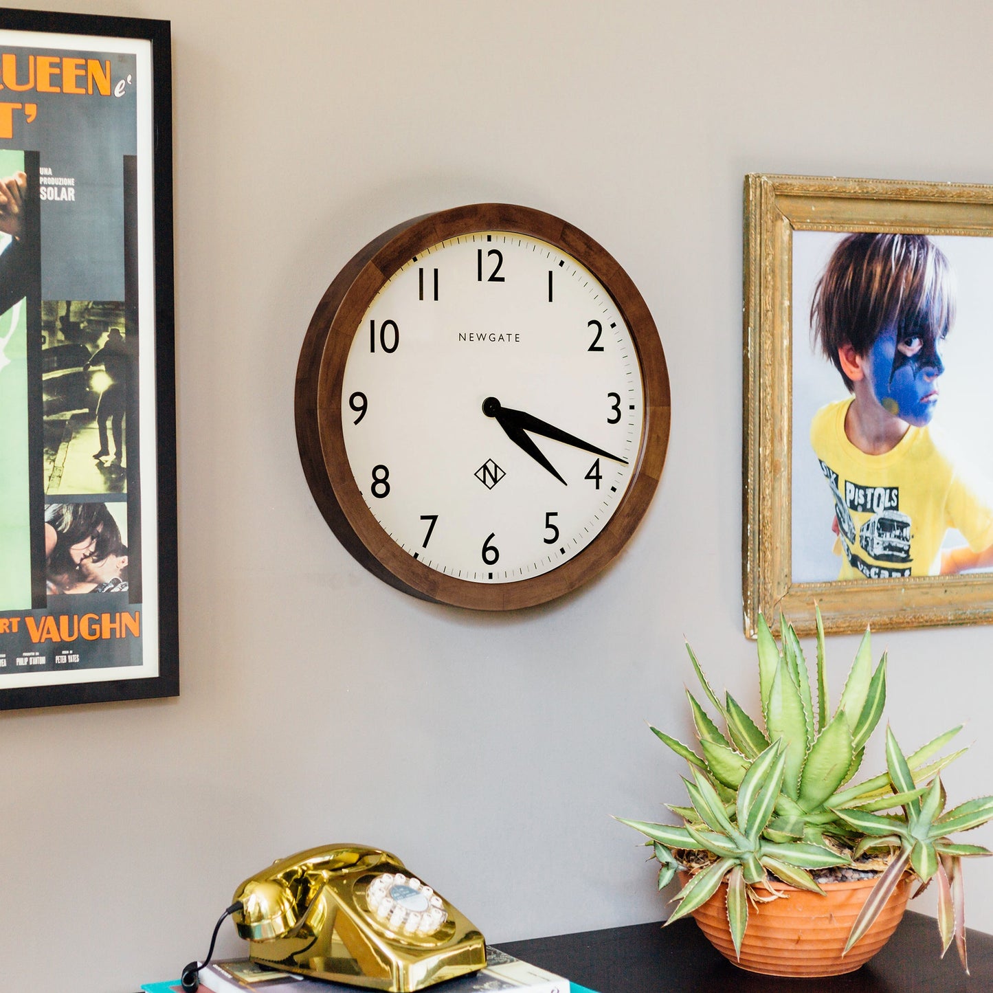 Newgate Wimbledon Clock Solid Wood-Newgate-Mood
