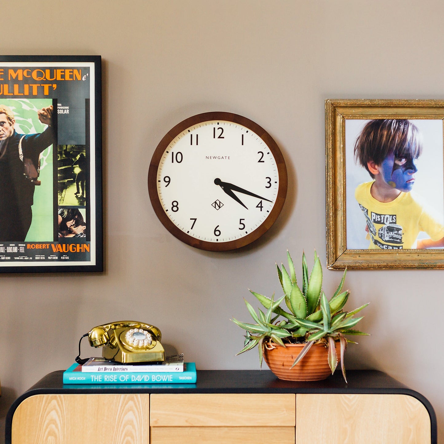 Newgate Wimbledon Clock Solid Wood-Newgate-Mood