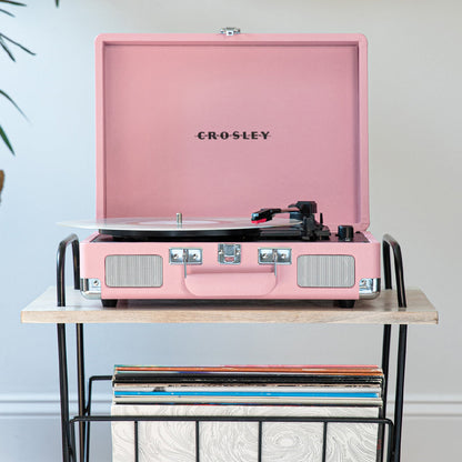 Crosley Cruiser Bluetooth Portable Turntable - Blush Pink-Crosley-Mood