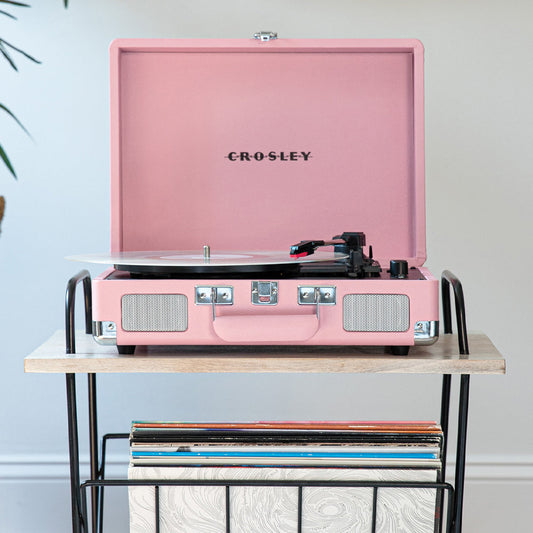 Crosley Cruiser Bluetooth Portable Turntable - Blush Pink-Crosley-Mood