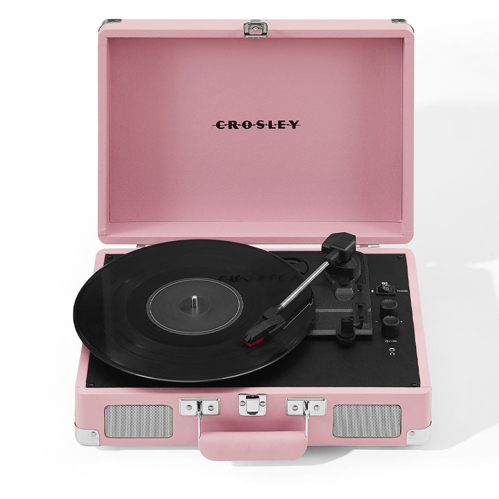 Crosley Cruiser Bluetooth Portable Turntable - Blush Pink-Crosley-Mood