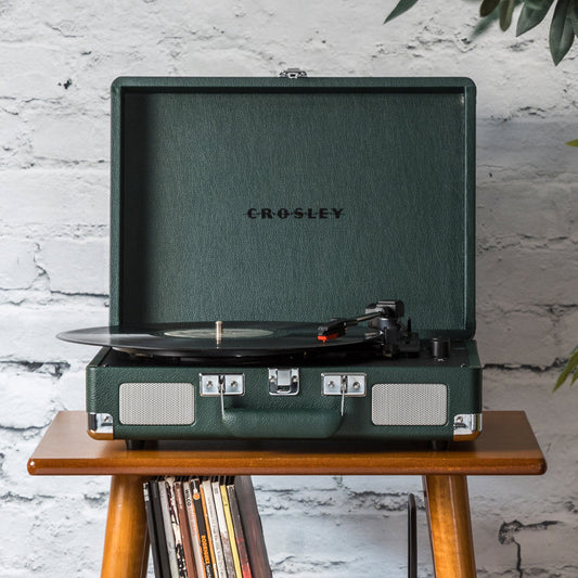 Crosley Cruiser Bluetooth Portable Turntable - Emerald Green-Crosley-Mood