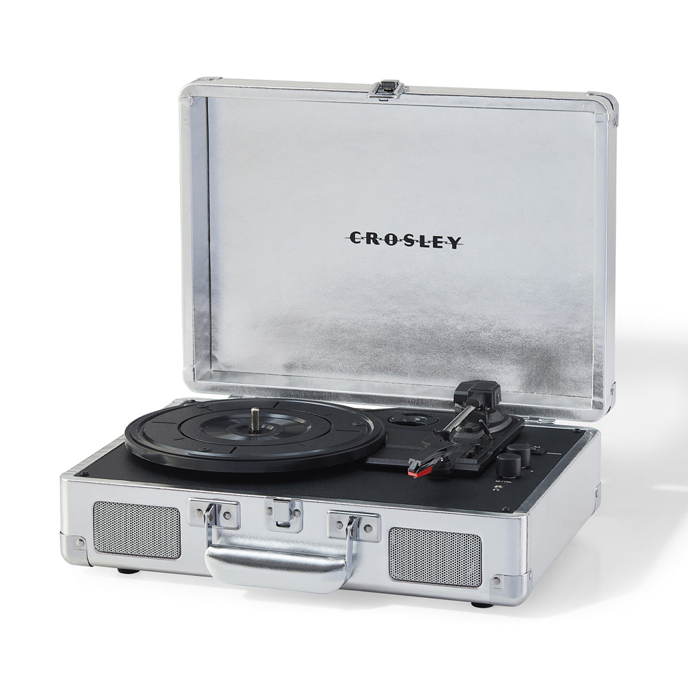 Crosley Cruiser Bluetooth Portable Turntable - Silver-Crosley-Mood
