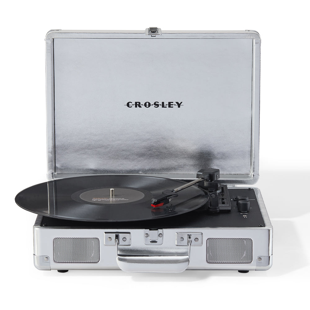 Crosley Cruiser Bluetooth Portable Turntable - Silver-Crosley-Mood