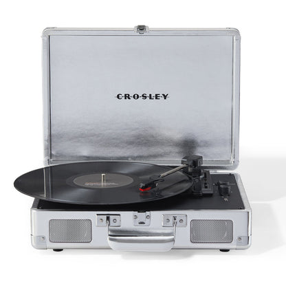 Crosley Cruiser Bluetooth Portable Turntable - Silver-Crosley-Mood