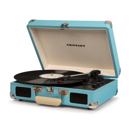 Crosley Cruiser Bluetooth Portable Turntable - Turquoise-Crosley-Mood