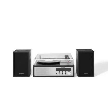 Crosley Sloane Shelf System Turntable - Black-Crosley-Mood