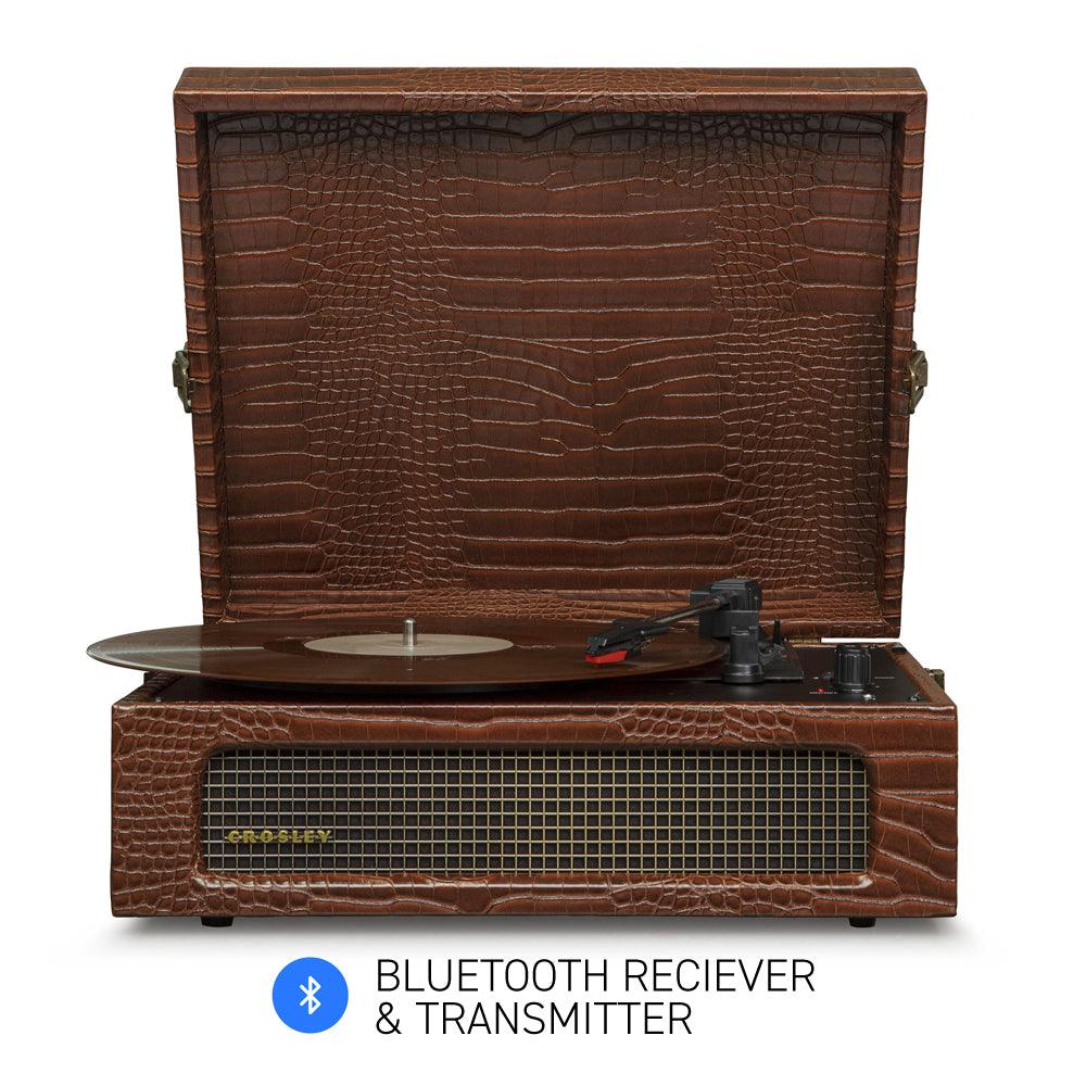 Crosley Voyager Bluetooth Portable Turntable - Brown Croc-Crosley-Mood