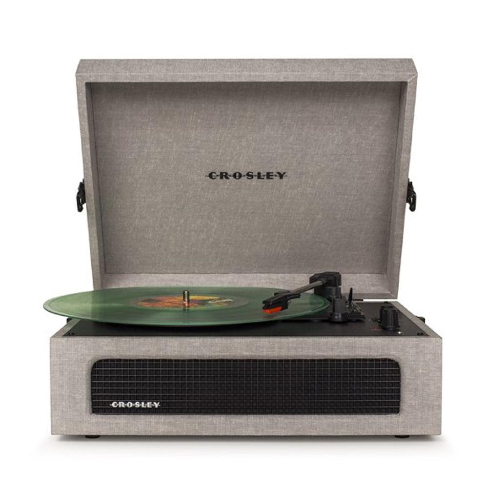 Crosley Voyager Bluetooth Portable Turntable - Grey + Bundled Majority D40 Bluetooth Speakers - Black-Crosley-Mood