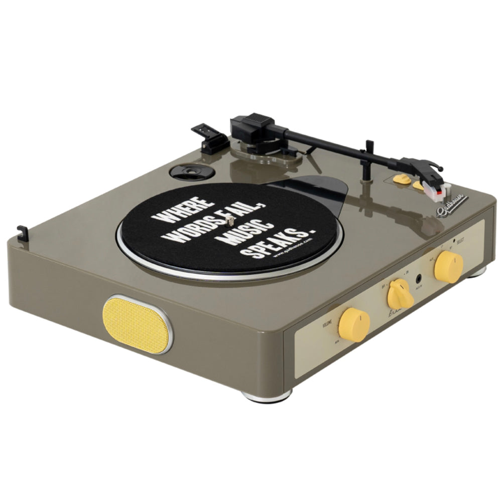 Gadhouse Brad MKII Record Player - Grey + Bundled Majority D40 Bluetooth Speakers-Gadhouse-Mood