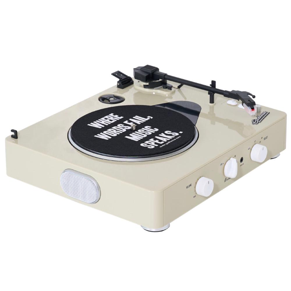 Gadhouse Brad MKII Record Player - Ivory + Bundled Majority D40 Bluetooth Speakers-Gadhouse-Mood