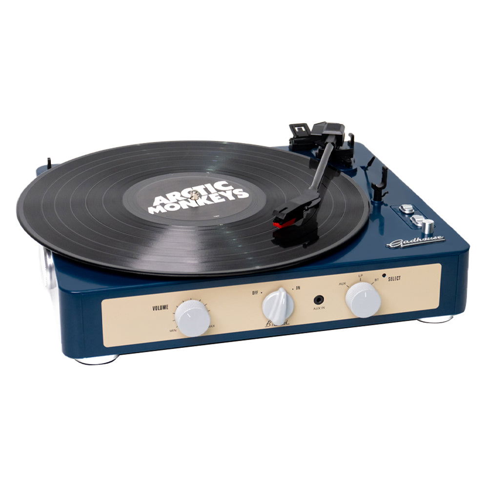 Gadhouse Brad MKII Record Player - Navy + Bundled Majority D40 Bluetooth Speakers-Gadhouse-Mood