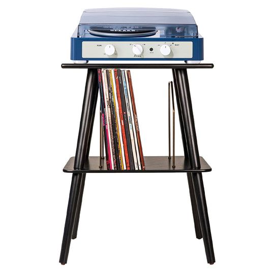 Gadhouse Brad MKII Record Player - Navy + Entertainment Stand Bundle - Black-Gadhouse-Mood