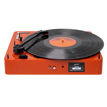 Gadhouse Brad MKII Record Player - Tangerine + Bundled Majority D40 Bluetooth Speakers-Gadhouse-Mood