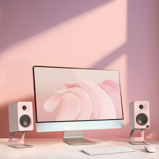 Kanto ORA 100W Powered Reference Desktop Computer Speakers with Bluetooth 5.0 Pink-Kanto-Mood