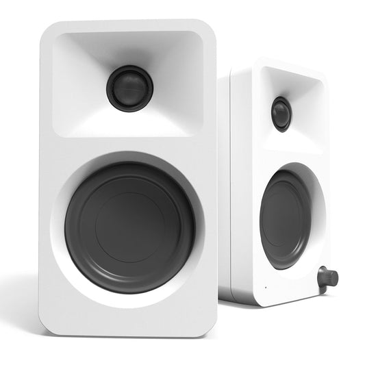 Kanto ORA 100W Powered Reference Desktop Computer Speakers with Bluetooth 5.0 White-Kanto-Mood