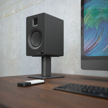 Kanto TUK 260W Powered Bookshelf Speakers with Headphone Out, USB Input, Dedicated Phono Pre-amp, Bluetooth - Pair, Matte Black-Kanto-Mood