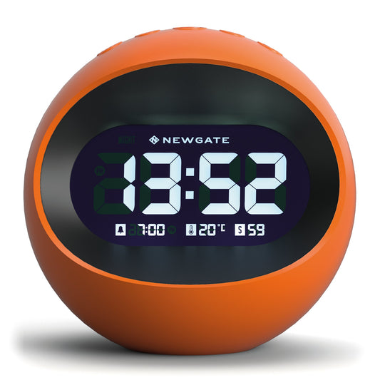 Newgate Centre Of The Earth Lcd Alarm Clock Pumpkin Orange-Newgate-Mood