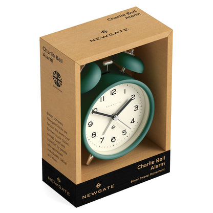 Newgate Charlie Bell Echo Alarm Clock Green-Newgate-Mood