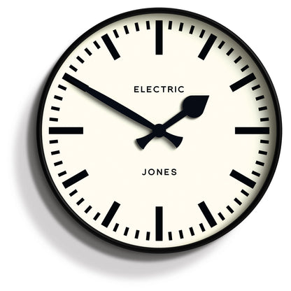 Newgate Jones Railway Wall Clock Black-Newgate-Mood