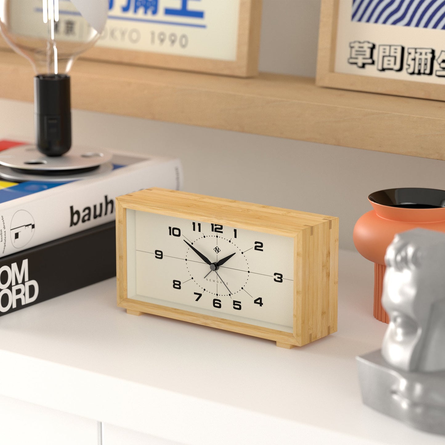 Newgate Lemur Alarm Clock - Retro-Inspired Arabic dial-Newgate-Mood