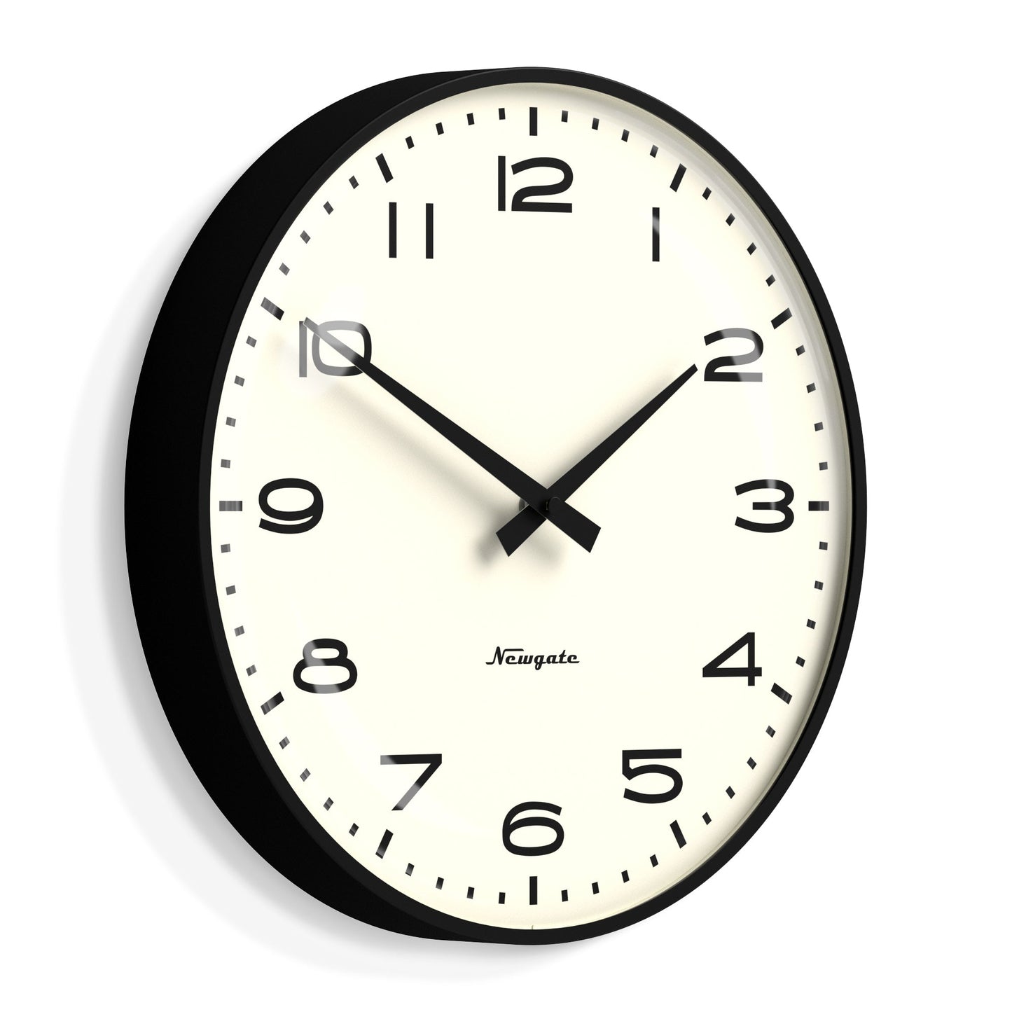 Newgate Radio City Wall Clock Black Arabic Dial - Matte Black-Newgate-Mood