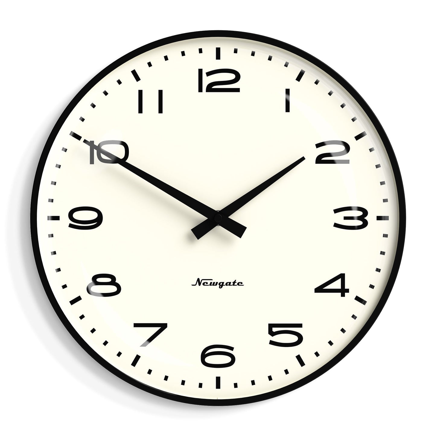 Newgate Radio City Wall Clock Black Arabic Dial - Matte Black-Newgate-Mood